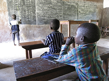 Mathematics class in Rural Sierra Leonean School