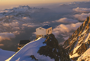 Vallot Hut (4320m), in the normal road to climb the Mont Blanc, the highest peak in Europe.