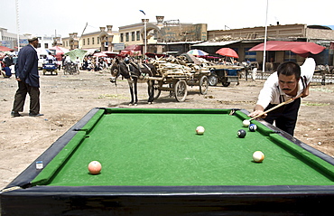 Outdoor pool, Kashgar, Xinjiang Province, China.