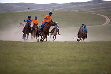 Children's polo in central Mongolia.