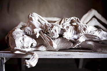 Bodies on display at the Murambi Genocide Memorial near Gikongoro in southern Rwanda.