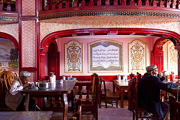 Cafe in Kucha, Xinjiang, China.