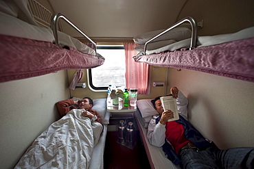 Train to Kashgar, Xinjiang, China.