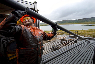 Drilling for core samples, Pebble mine, Illiamna, AK