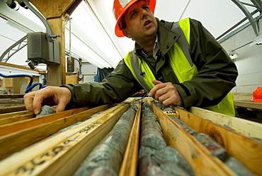 Core samples,Pebble mine site, Illiamna, Alaska