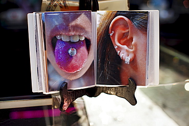 Piercing in Ximending, Taipei, Taiwan, November 9, 2010.