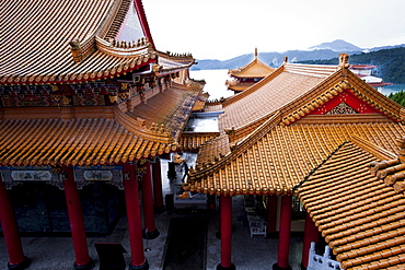 Wenwu Temple high above Sun Moon Lake, West-Central Taiwan, October 21, 2010.