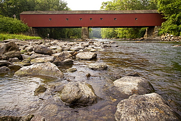 A covered bridge in New England.