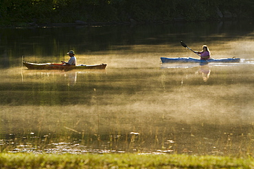Enjoying water sports in New England.