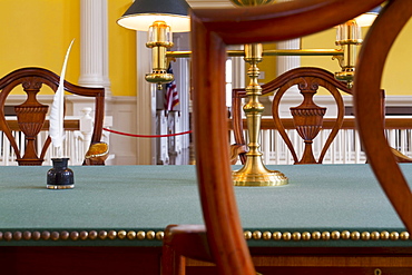 Connecticut's senate chambers.