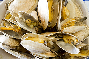 Steamed clams.