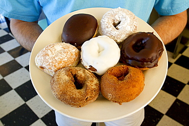 Homemade donuts.