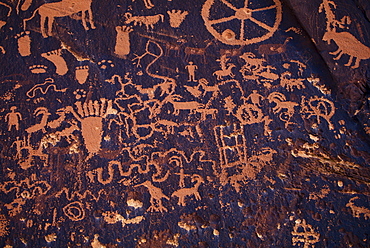 Native American cave art in Indian Creek, Utah.