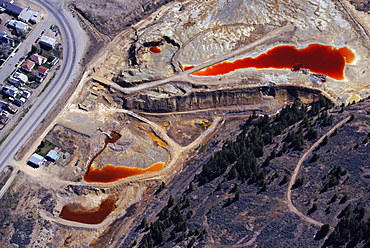 The California Gulch, Leadville, Colorado, where gold was first discovered in 1860. It is now a superfund site.