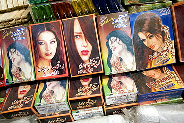 Beauty products for sale in Karachi, Pakistan  on February 1, 2008.