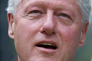 Bill Clinton in downtown Pittsburgh, Pennsylvania the day before the PA primary.