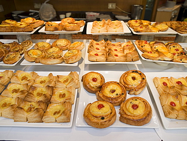 Buenos Aires, Argentina  1/24/08  A pastry display in a cafe in Buenos Aires, Argentina.