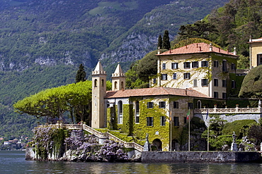 Villa del Balbianello (made famous in several movies) along Lake Como, Italy.