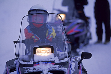 Miscellaneous scenes during snowmobile tours in Yellowstone.