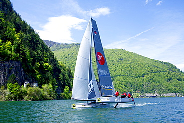 The GC32 is the one design for the future Great Cup Racing circuit, Austria Cup, Lake Traunsee, Gmunden, Austria.