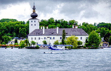 Schloss Ort castle, Lake Traunsee, Gmunden, Austria.