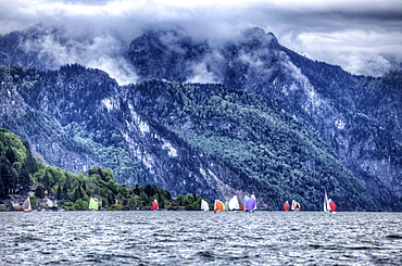 Lake Traunsee, Gmunden, Austria.