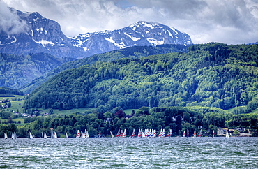 Lake Traunsee, Gmunden, Austria.