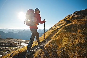 Backpacking in the North Cascade Mountains, North Cascades National Park, Washington, United States