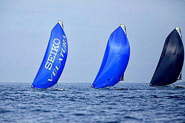 49 and 49erFX training in preparation for the ISAF world in Santander, Spain.