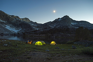 camping in 20 Lakes Basin, California