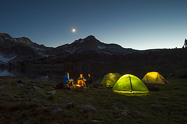 camping in 20 Lakes Basin, California