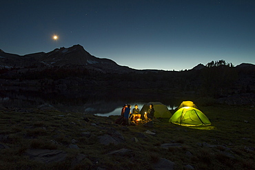 camping in 20 Lakes Basin, California