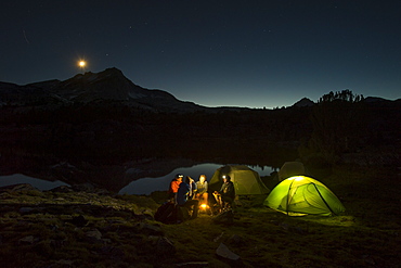 camping in 20 Lakes Basin, California