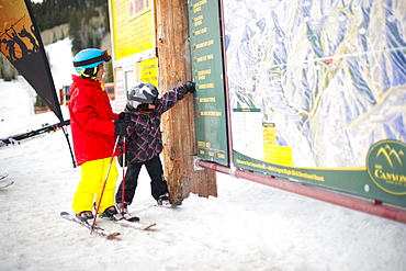 Carver and Slader Rodman at The Canyons, Park City, Utah.