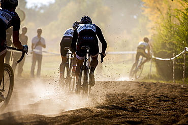 CX racing Valmont Bike Park, Boulder. Through the sand pit.