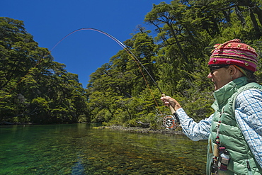 Fly fishing Patagonia, Argentina,