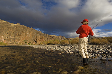 Fly fishing Patagonia, Argentina,