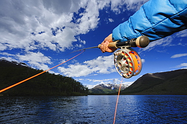 Fly fishing Patagonia, Argentina,