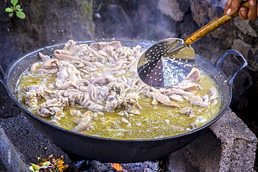 Chiken soup, Bali, Indonesia.