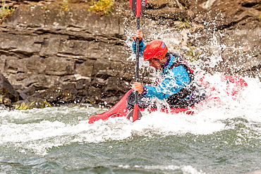 Jon Wiedie play boating on the Snake River, WY