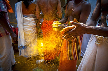 Devotees taking part Kodungalloor Bharani festival in Kerala, India.