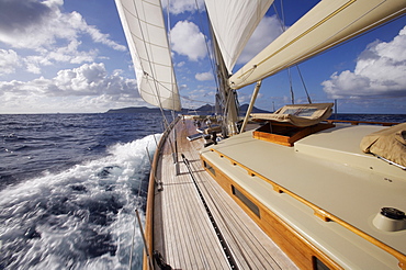 View from the deck of a  W-Class Yacht