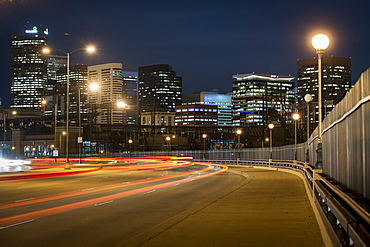Downtown Denver at night