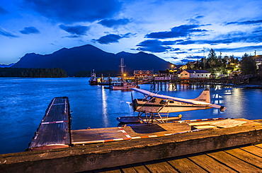 Dawn in Tofino and the downtown waterfront.