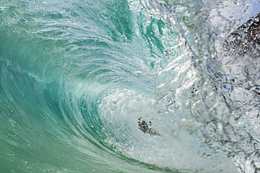 Wave Breaking At Sandy Beach In Oahu, Hawaii