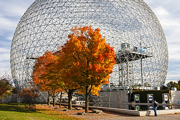 The Geodesic Dome At The Biosphere Museum In Montreal