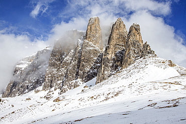 Landscape Near The Sella Pass, Italy