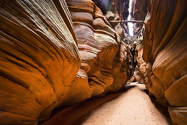 An Empty Stretch Of Canyon Deep In Buckskin Gulch In Southern Utah