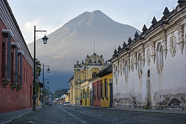 Streets Of Volcan De Agua In Antigua, Guatemala