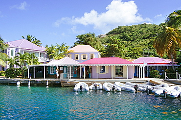 View Of Colorful Houses At The Harbor Of Soper's Hole, Tortola